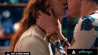 Hot Redhead Scarlet Skies Gets Tied Up & Rough Facefucked by Femdom Dee Williams