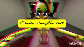 Fnaf Chika deepthroat