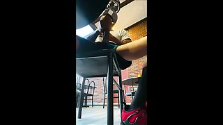 Public Cumshot - Huge BBC Jerking Off