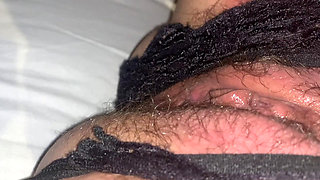 Missionary POV Fuck with Cumshot on Very Hairy Pussy