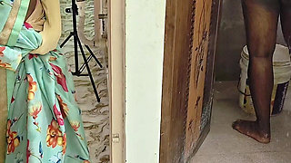 Innocent New Maid Fucked by Husband While Wife Cooking in Kitchen