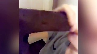 Big cock EXGF interracial busty geek coed blowjob
