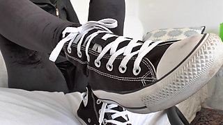Vacuum Dusty Sneakers and Then Cum on Them! POV, JOI, Lady Victoria Valente