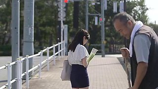 Asian teen blowjobs guys in a bus