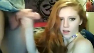 Redhead hottie - webcam couple show: Blowjob, Doggy  Xhamster Porn