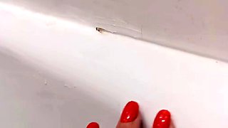 Amateur striptease and Solo masturbation