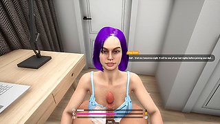 Getting busy with my stepsister in the shower before heading out with our horny stepmom