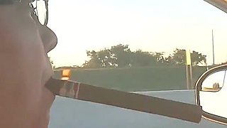 Cigar Exhibitionist Dawn on the Highway