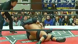 Classic hard japan wrestling