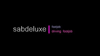 68.driving Footjob