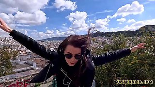 Amazing Amateur Anal Fuck in Athens! Porn Vlog with Jamie Young