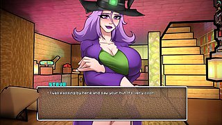 Oral delight from a super sexy witch in a naughty roleplay scene