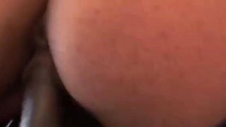 Cute Ebony Babe Is Bouncing on Black Cock