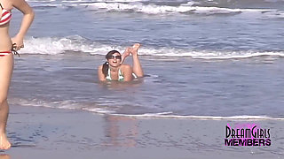The Girls Get Naked On A Beach