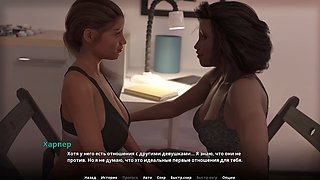 Animated romantic cartoon fantasy sex with horny girls and big natural tits