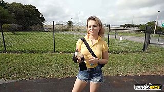 Bangbros - evie christian flashes her jugs for currency and boards the nail bus for an ass-fuck pounding