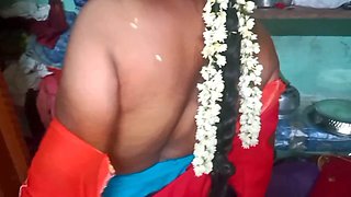 Desi Beauty Housewife Sary Changing in Home
