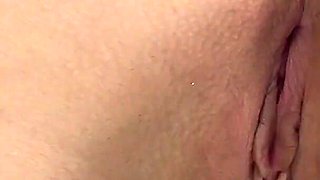 Open Pussy in Thong. Gaping Pussy Close up