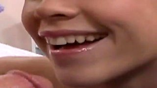 Blonde with saggy tits and piercings fucked for a facial