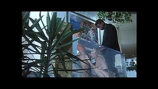 Moana Pozzi Fucked Ass by Rocco Siffredi and Cummed in Mouth by a Monster Black Cock with a Blowjob