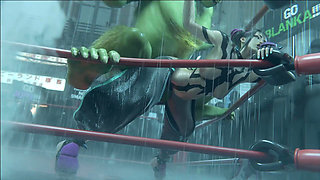 Gifdoozer Juri X Blanka Intense Anal Sex: Hot, Hardcore Fucking with Sweet, Gaping Ass and Intense Pleasure