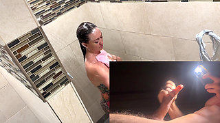 Truck Stop Jerking off Shower He Didn't Have Sex 3 Months Destroyed