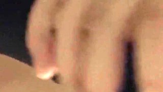 Squeezing My Big Boobs Sucking My Dildo Wand Stimulation Orgasm