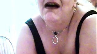 Mature slave Ellen chained and used