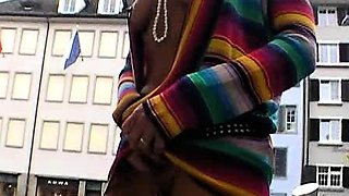 Amateur coeds voyeur fucking in public place