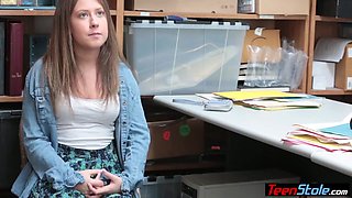 Timid Teen Thief Fucked Hard By A Security Guard On Cctv - Brooke Bliss