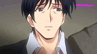 Big Boss Fucks Perv Secretary in Broken Elevator - Uncensored Hentai Anime with ENG Subs