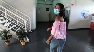 Thai teen girlfriend go karting and sex