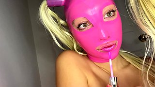 Amateur Blonde Anal 13 inch toy
