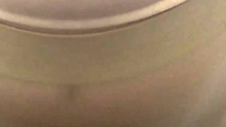 My Wife Flashing Tits in Subway Metro & an Unknown Man Cum on Her Boobs