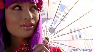 Petite asian beauty Avery Black fucking blowjob and hardcore