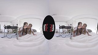 Eveline Dellai, Silvia Dellai VR Porn: Dellai Twins Try Fucking Machine - VirtualTaboo