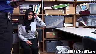 Busty Muslim Thief Ella Knox Apprehended & Fucked By Store Guard