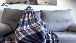 Step Sister Catches Step Brother Jerking Off & Gives Handjob While Watching Porn - Sugary Kitty