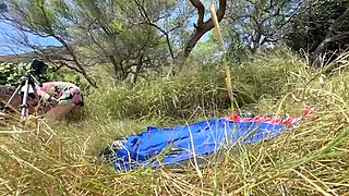 Hairy MILF Fucks on Hawaiian Beach - Amateur Couple Missionary Sex