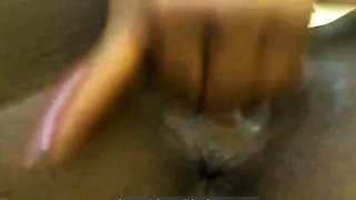 Ebony Masturbates on Webcam