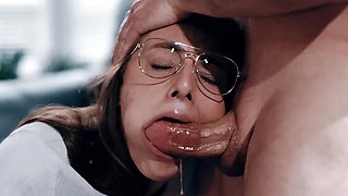 JOYMII - Gorgeous Asian May Thai Has Her Mouth Filled With Cum After Having Her Tight Pussy Pounded