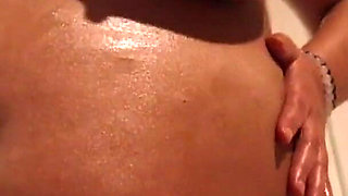 Oiled Pregnant Pussy Show