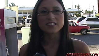 Young Asian Sakura pounded by monster black cock at InterracialPass