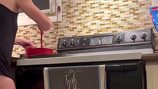 Here Is Part Two of the Sexy Booty Tease Video of Me Cooking Some Chewy Treats