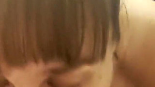 Mature Marie Sucking the Cum Out and Showing Cum in Mouth POV