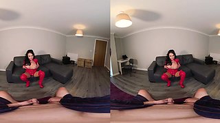 Interracial POV VR DP Cuckold with Brunette Nicole Love(4K) - Cumshot