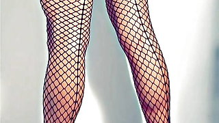 MissyNylonLeggs - Backseam Fishnet Pantyhose