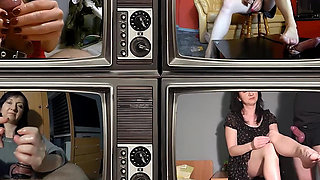 Standing Handjob with 2 Cumshots