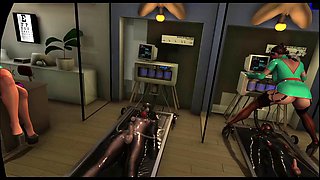 Citor3 3D VR Game latex nurses pump seamen with vacuum bed and pump