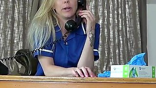 Nurse Plays in Latex Medical Gloves - Mp4